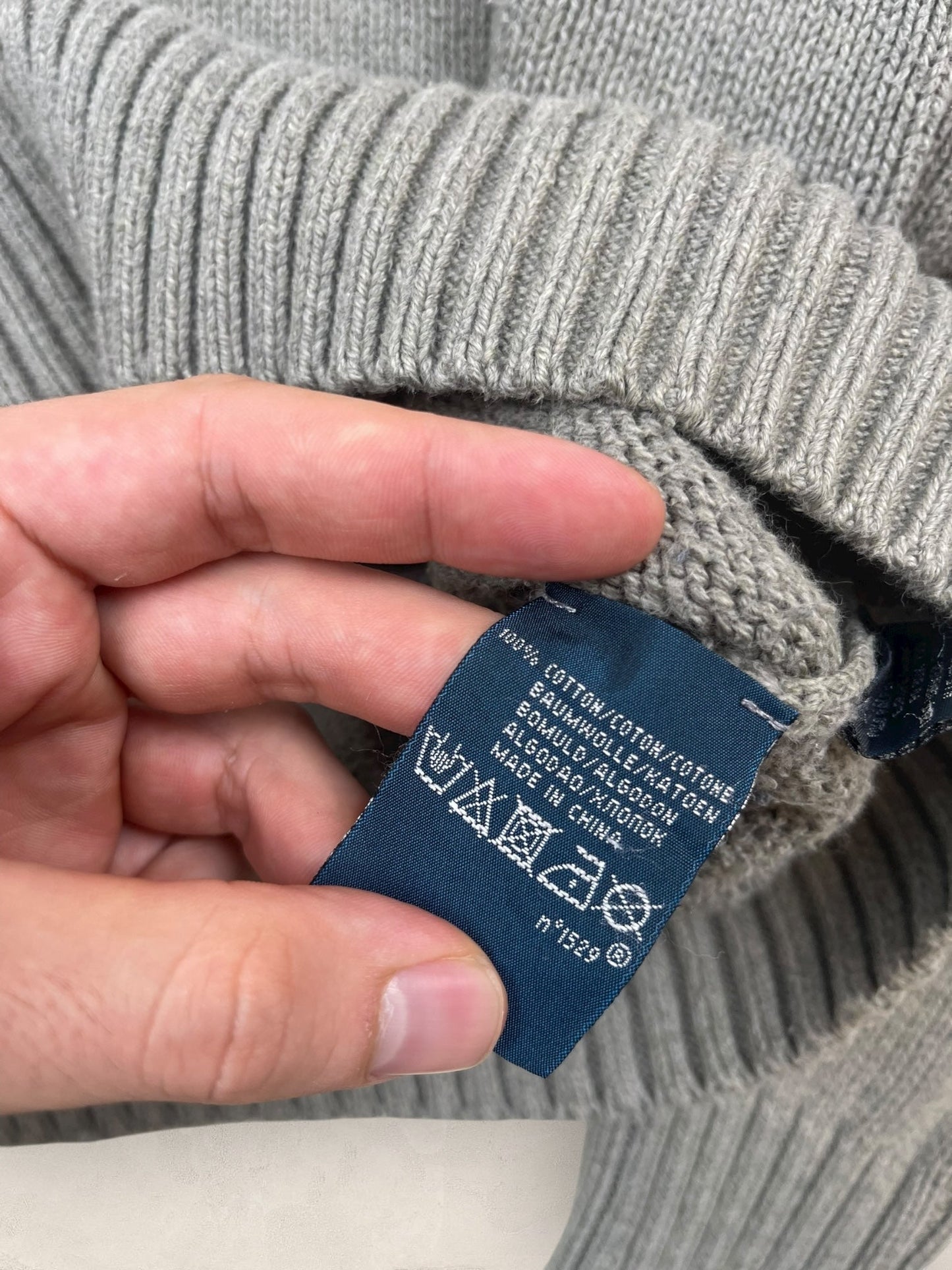 Pull Homme Col Rond Ralph Lauren Gris L Ref:4045 - Gris - L - amifrip