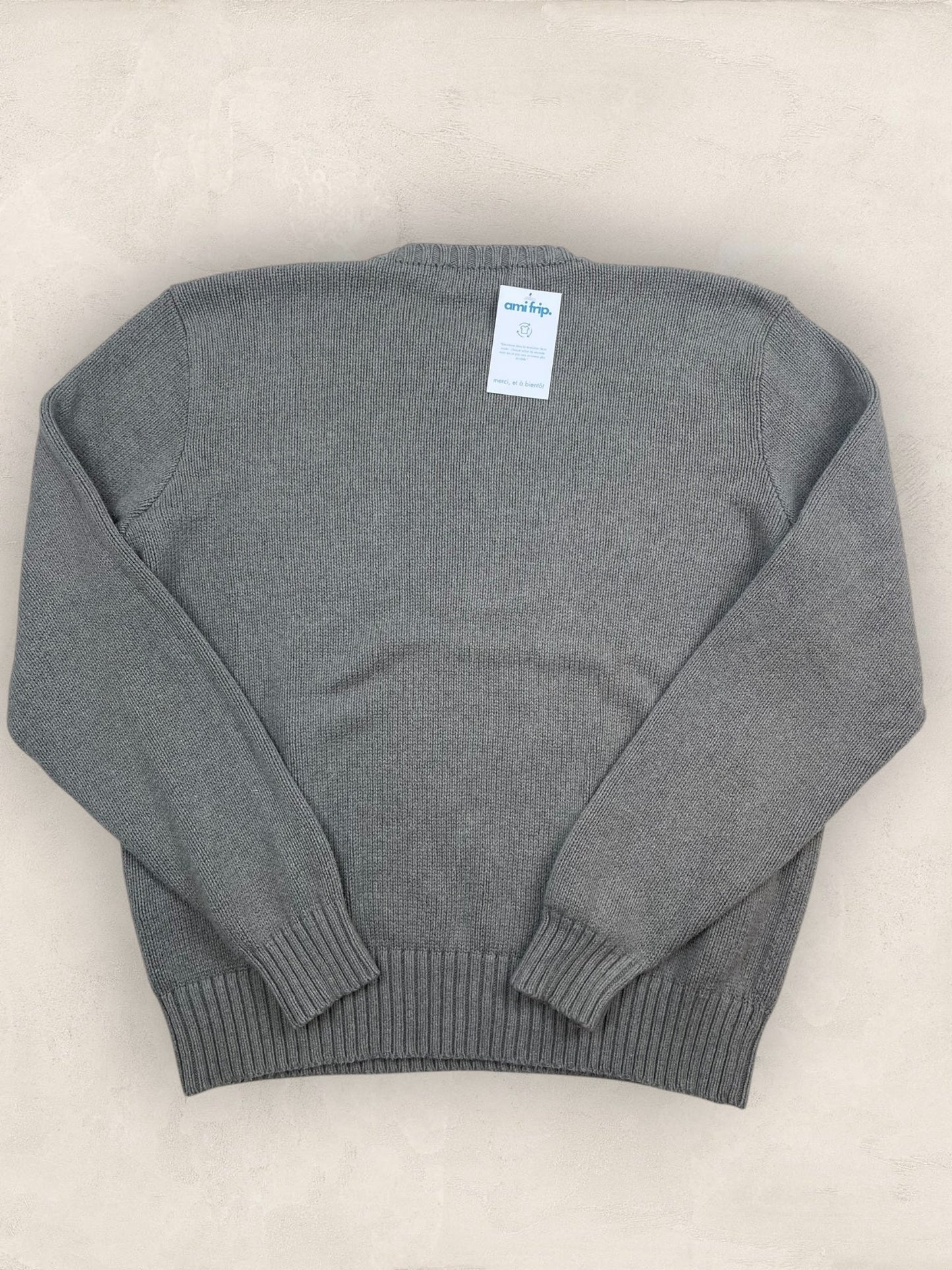 Pull Homme Col Rond Ralph Lauren Gris L Ref:4045 - Gris - L - amifrip