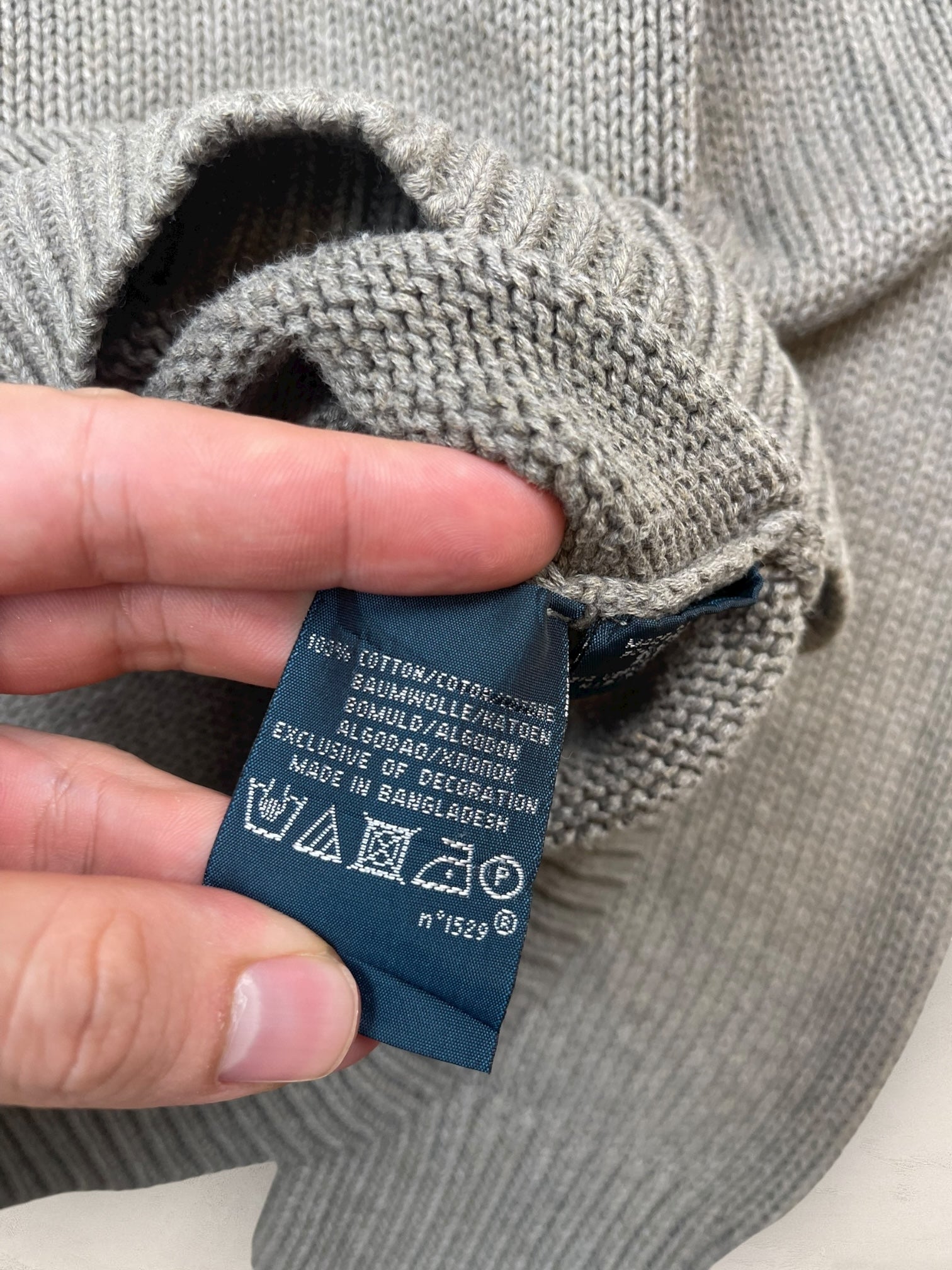 Pull Homme Col Rond Ralph Lauren Gris L Ref:4048 - Gris - L - amifrip