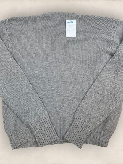 Pull Homme Col Rond Ralph Lauren Gris L Ref:4049 - Gris - L - amifrip