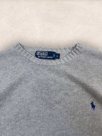 Pull Homme Col Rond Ralph Lauren Gris L Ref:4054 - Gris - L - amifrip