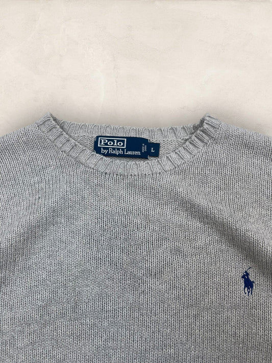 Pull Homme Col Rond Ralph Lauren Gris L Ref:4054 - Gris - L - amifrip