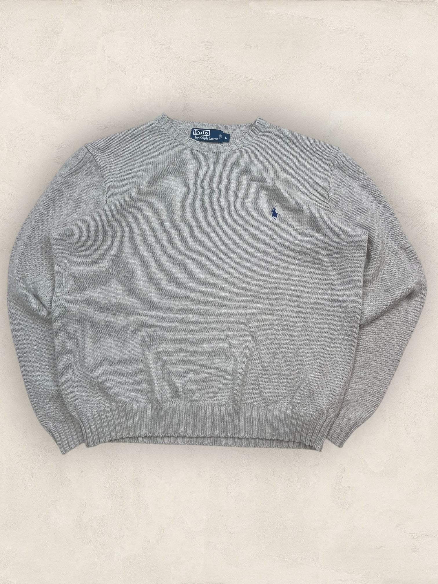 Pull Homme Col Rond Ralph Lauren Gris L Ref:4054 - Gris - L - amifrip