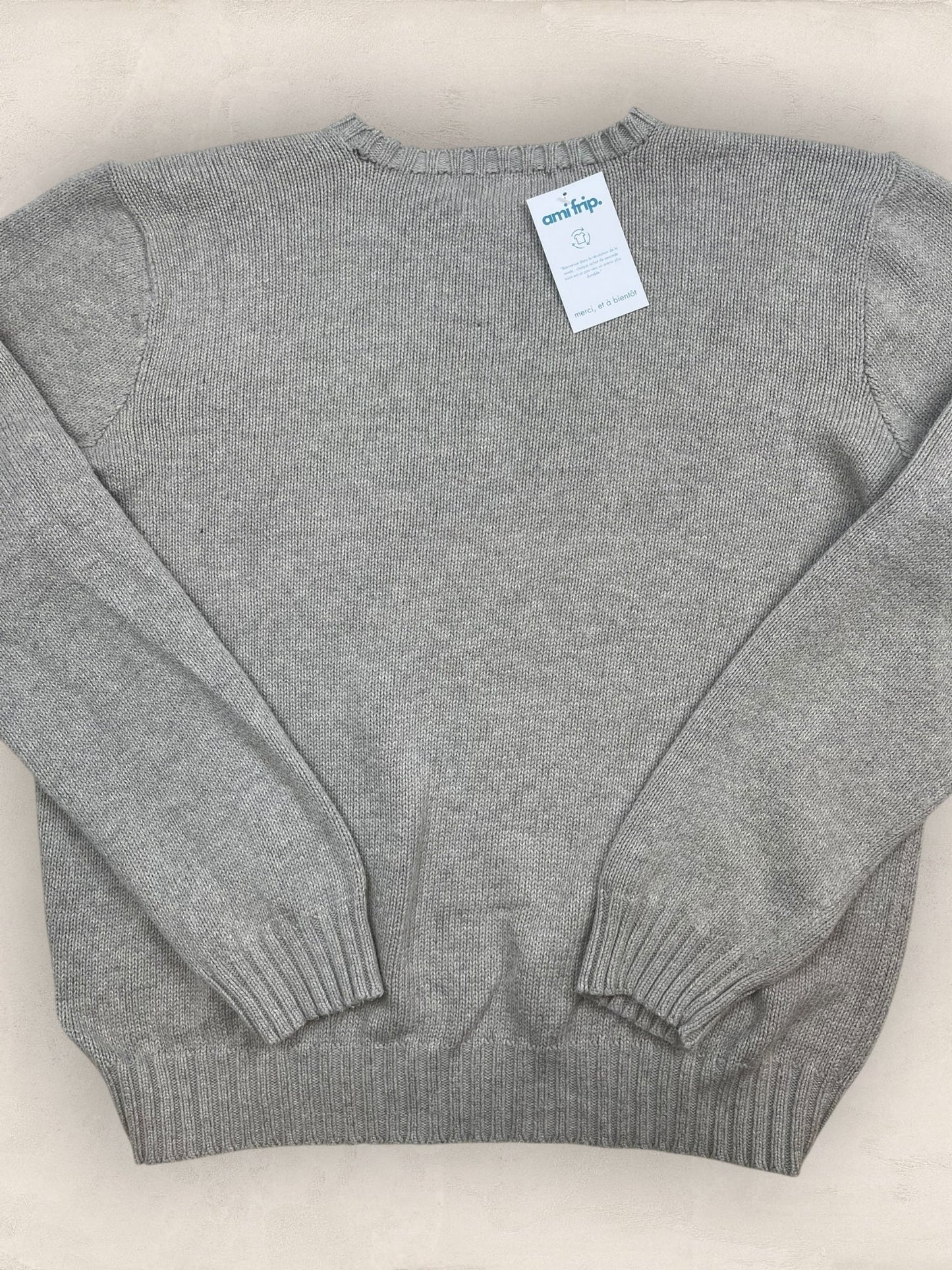 Pull Homme Col Rond Ralph Lauren Gris L Ref:4054 - Gris - L - amifrip