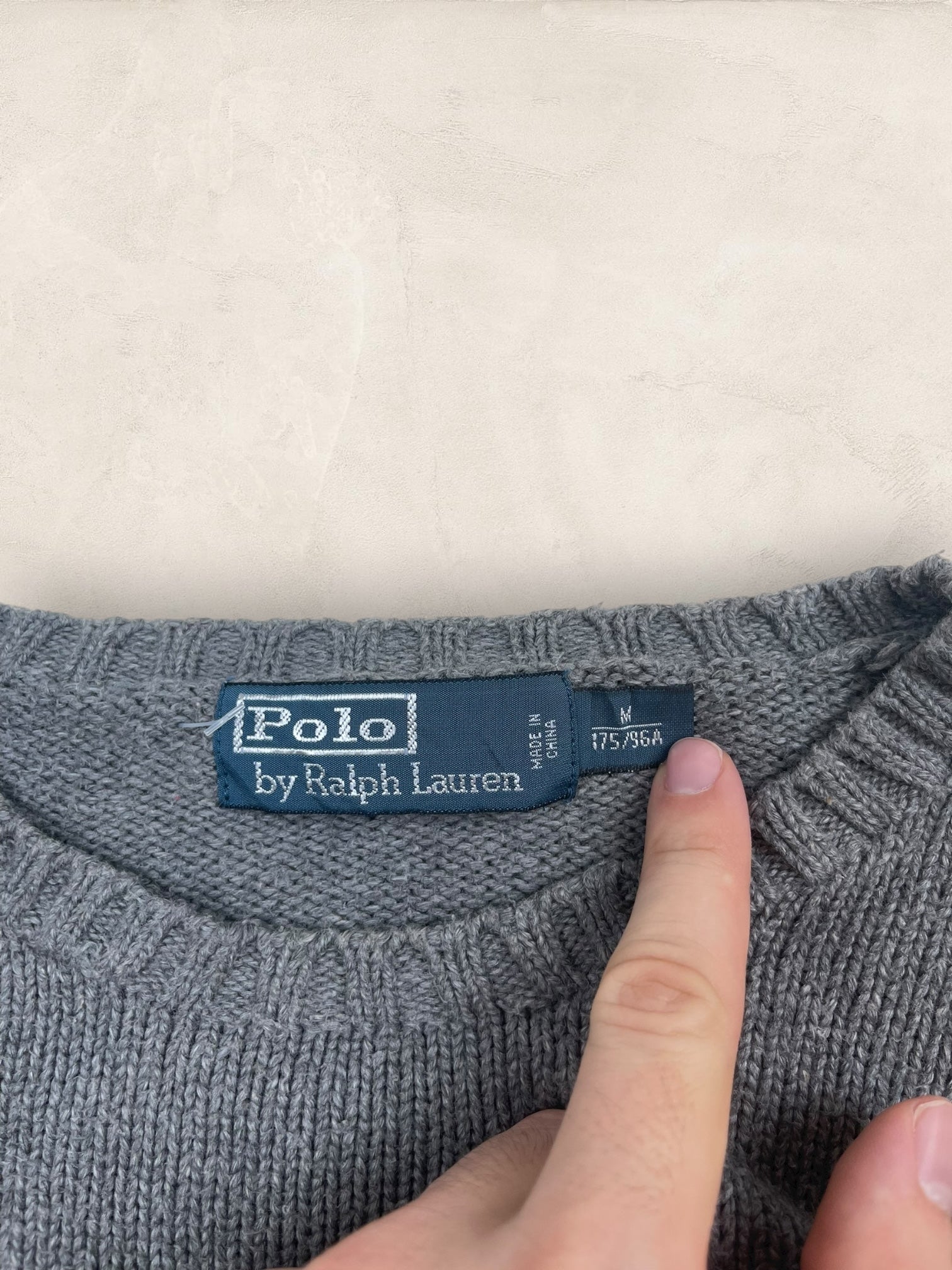 Pull Homme Col Rond Ralph Lauren Gris M Ref:4058 - Gris - M - amifrip