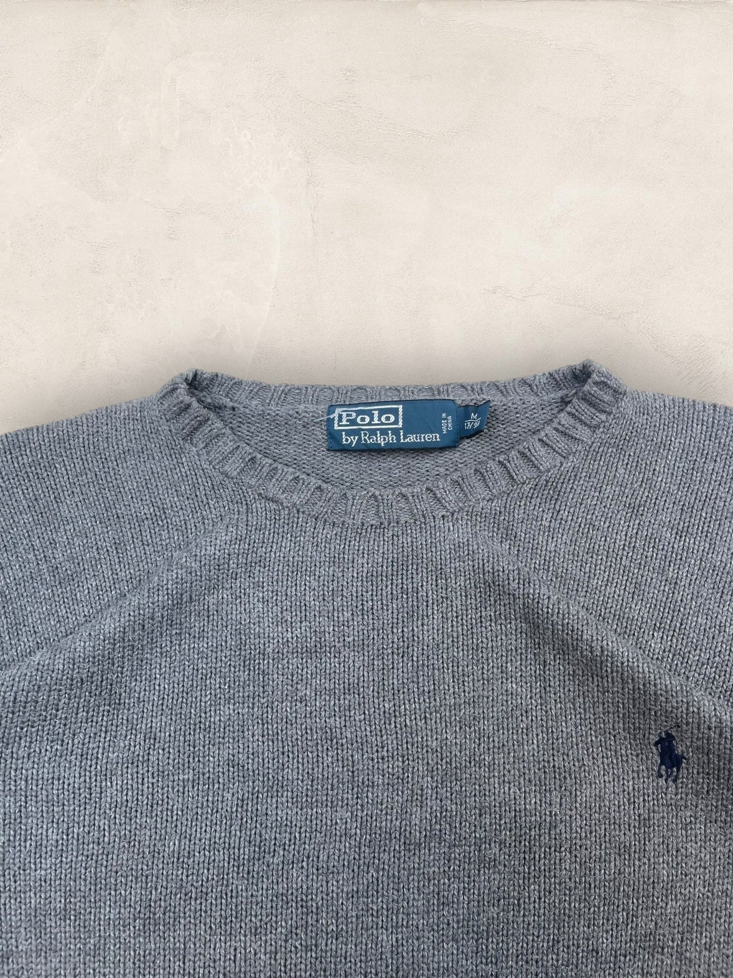 Pull Homme Col Rond Ralph Lauren Gris M Ref:4058 - Gris - M - amifrip