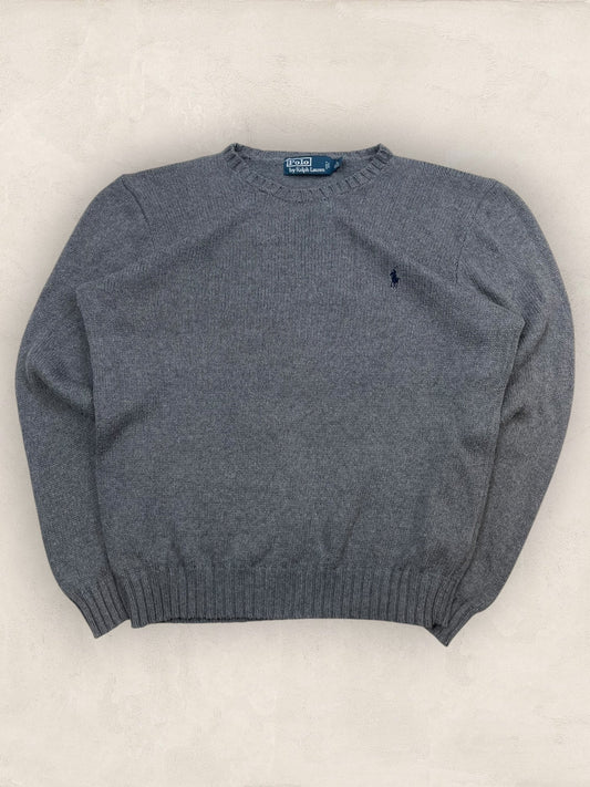 Pull Homme Col Rond Ralph Lauren Gris M Ref:4058 - Gris - M - amifrip
