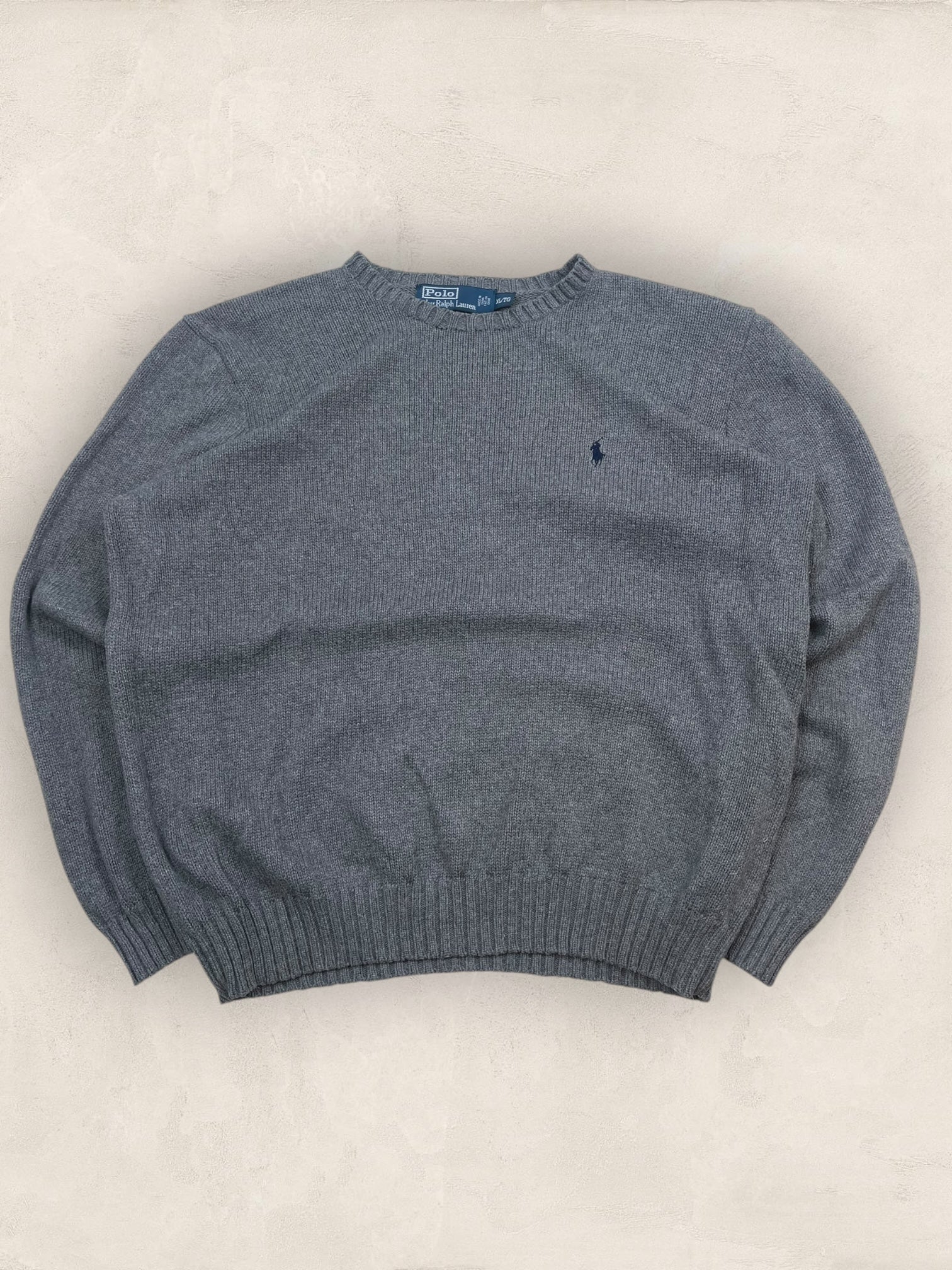 Pull Homme Col Rond Ralph Lauren Gris XL Ref:4043 - Gris - XL - amifrip