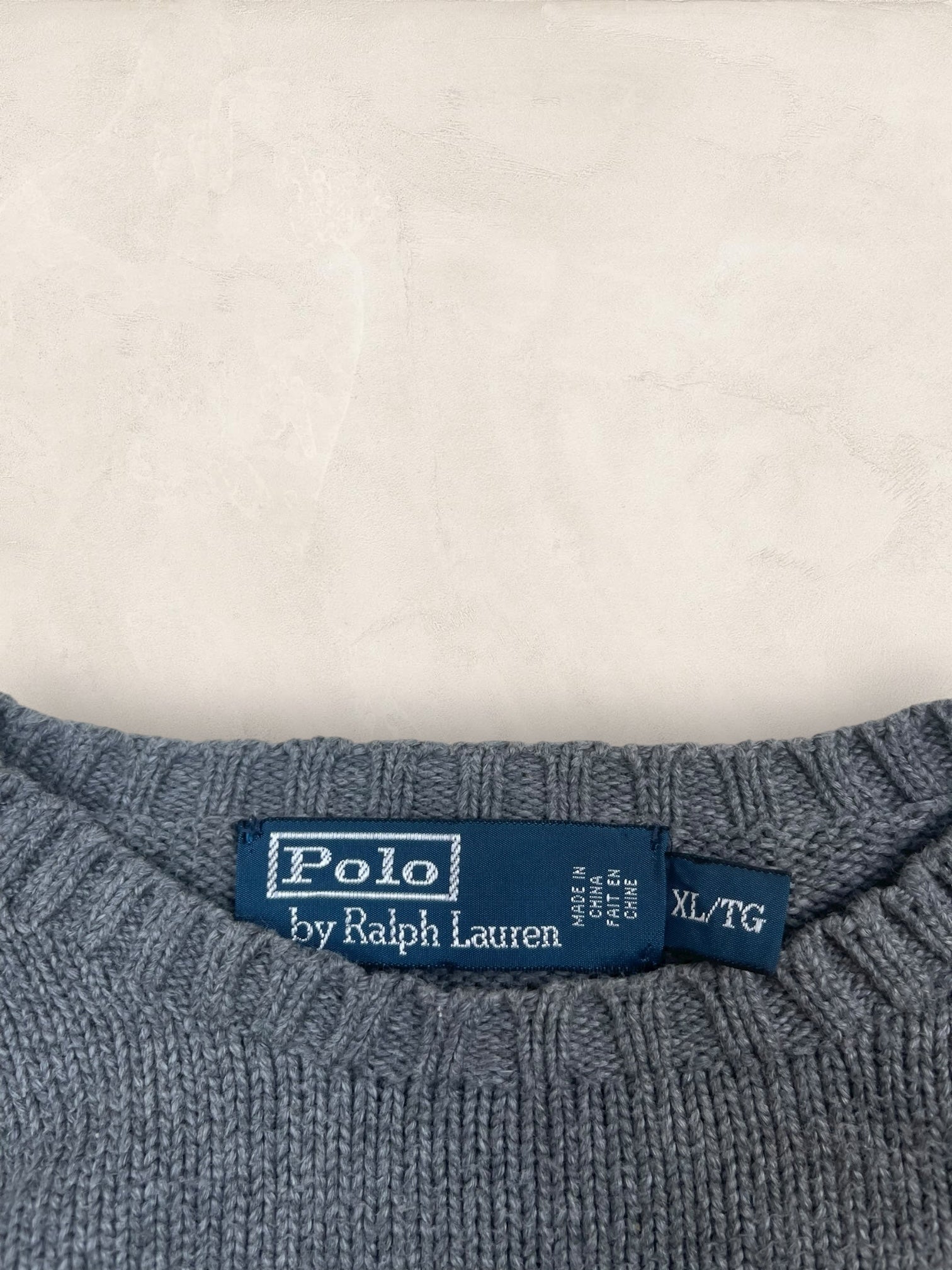 Pull Homme Col Rond Ralph Lauren Gris XL Ref:4043 - Gris - XL - amifrip