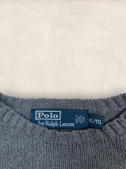 Pull Homme Col Rond Ralph Lauren Gris XL Ref:4043 - Gris - XL - amifrip