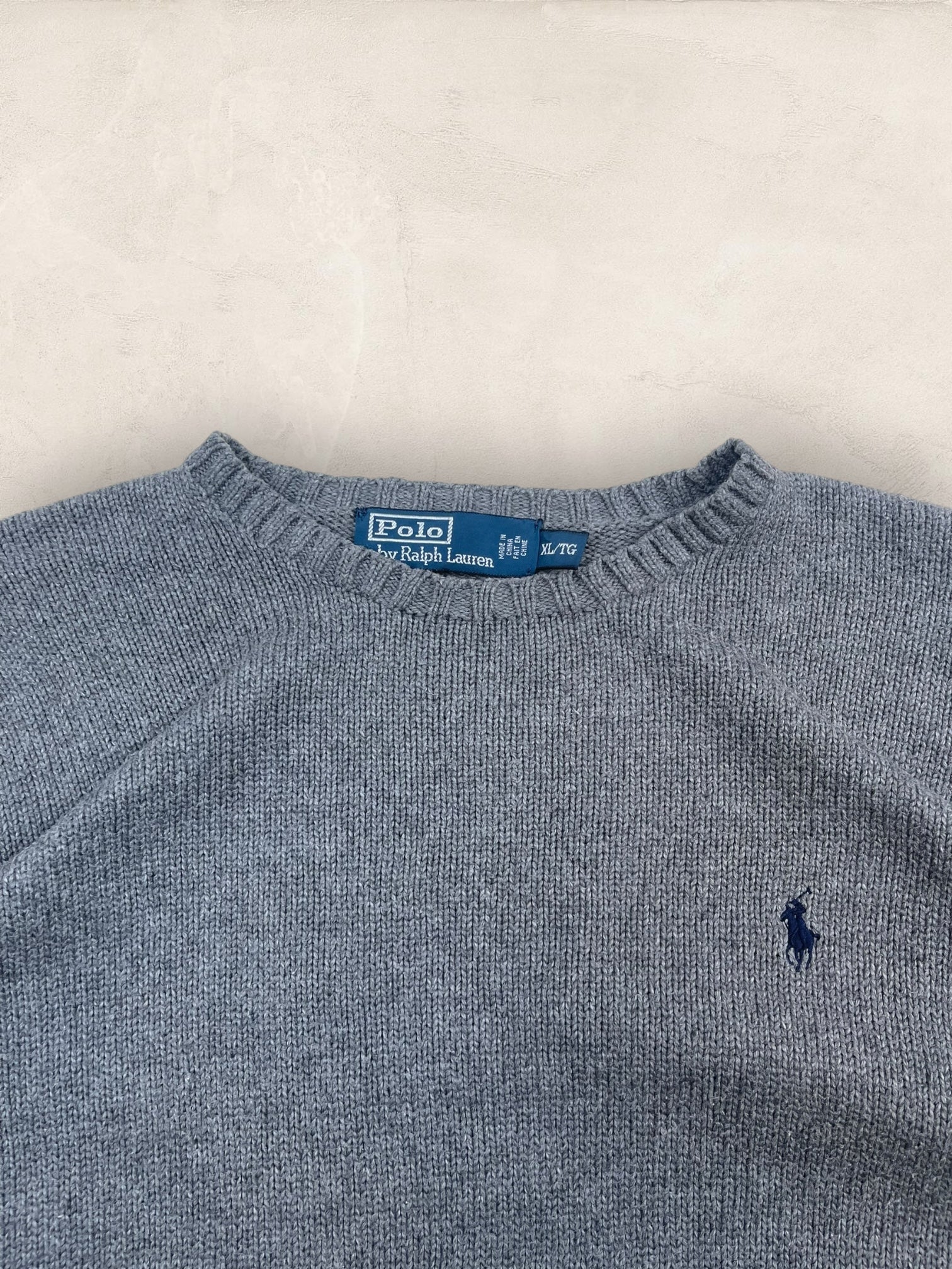 Pull Homme Col Rond Ralph Lauren Gris XL Ref:4043 - Gris - XL - amifrip