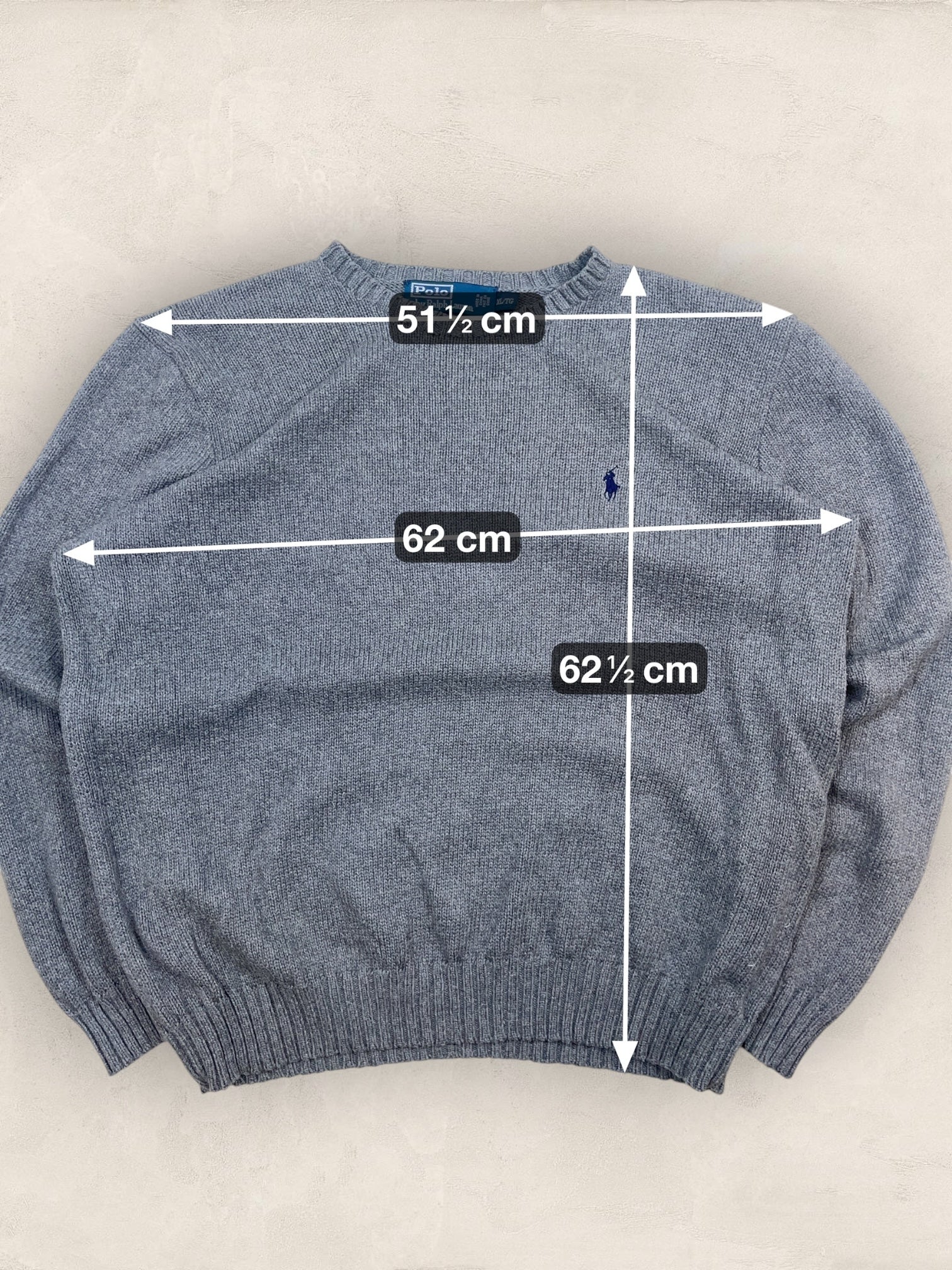 Pull Homme Col Rond Ralph Lauren Gris XL Ref:4043 - Gris - XL - amifrip