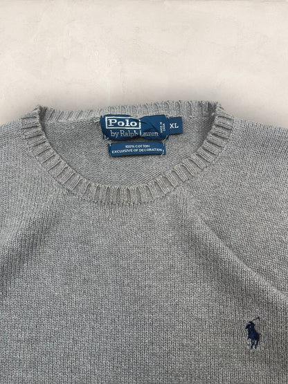 Pull Homme Col Rond Ralph Lauren Gris XL Ref:4055 - Gris - XL - amifrip