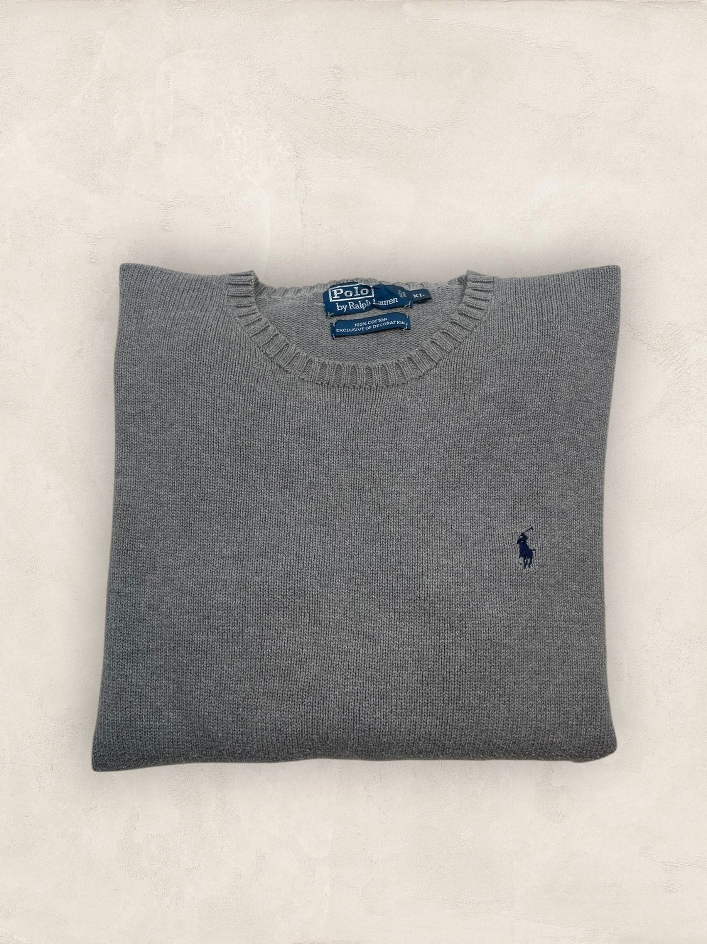 Pull Homme Col Rond Ralph Lauren Gris XL Ref:4055 - Gris - XL - amifrip