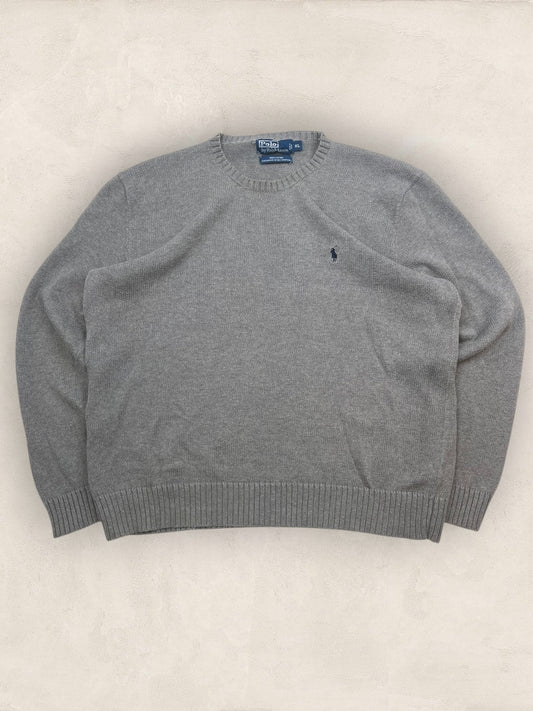 Pull Homme Col Rond Ralph Lauren Gris XL Ref:4055 - Gris - XL - amifrip
