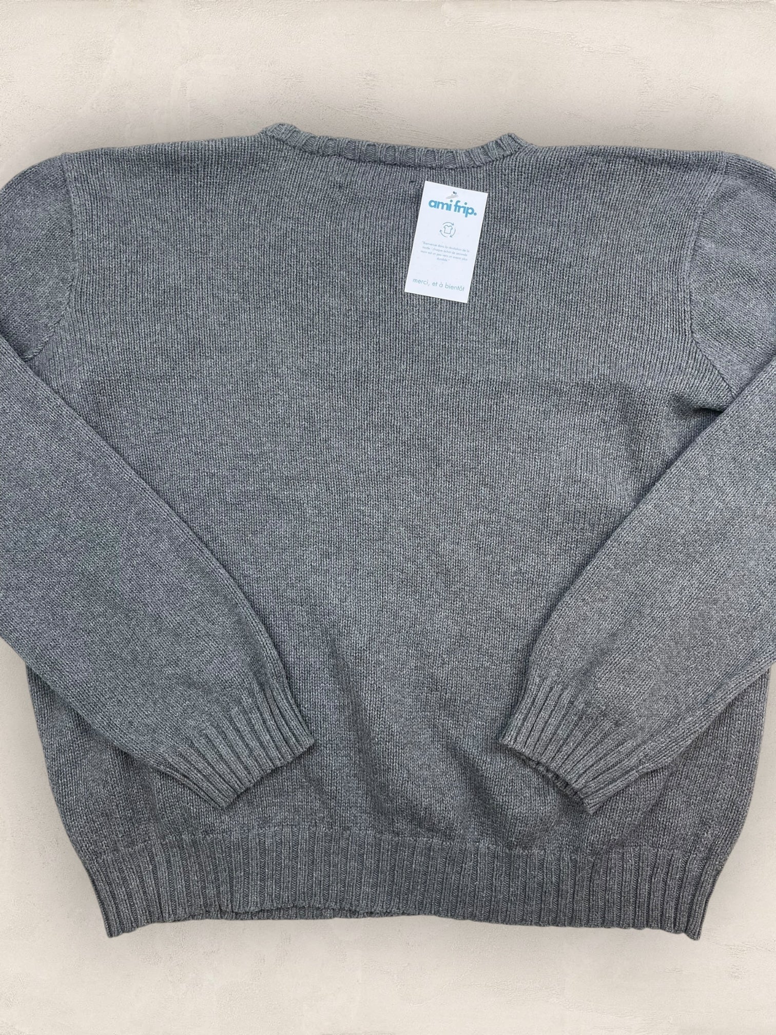 Pull Homme Col Rond Ralph Lauren Gris XL Ref:4057 - Gris - XL - amifrip