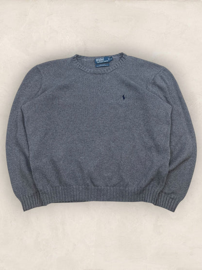 Pull Homme Col Rond Ralph Lauren Gris XL Ref:4057 - Gris - XL - amifrip