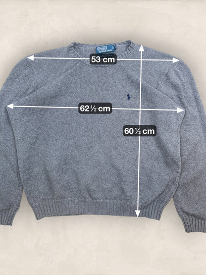 Pull Homme Col Rond Ralph Lauren Gris XL Ref:4057 - Gris - XL - amifrip