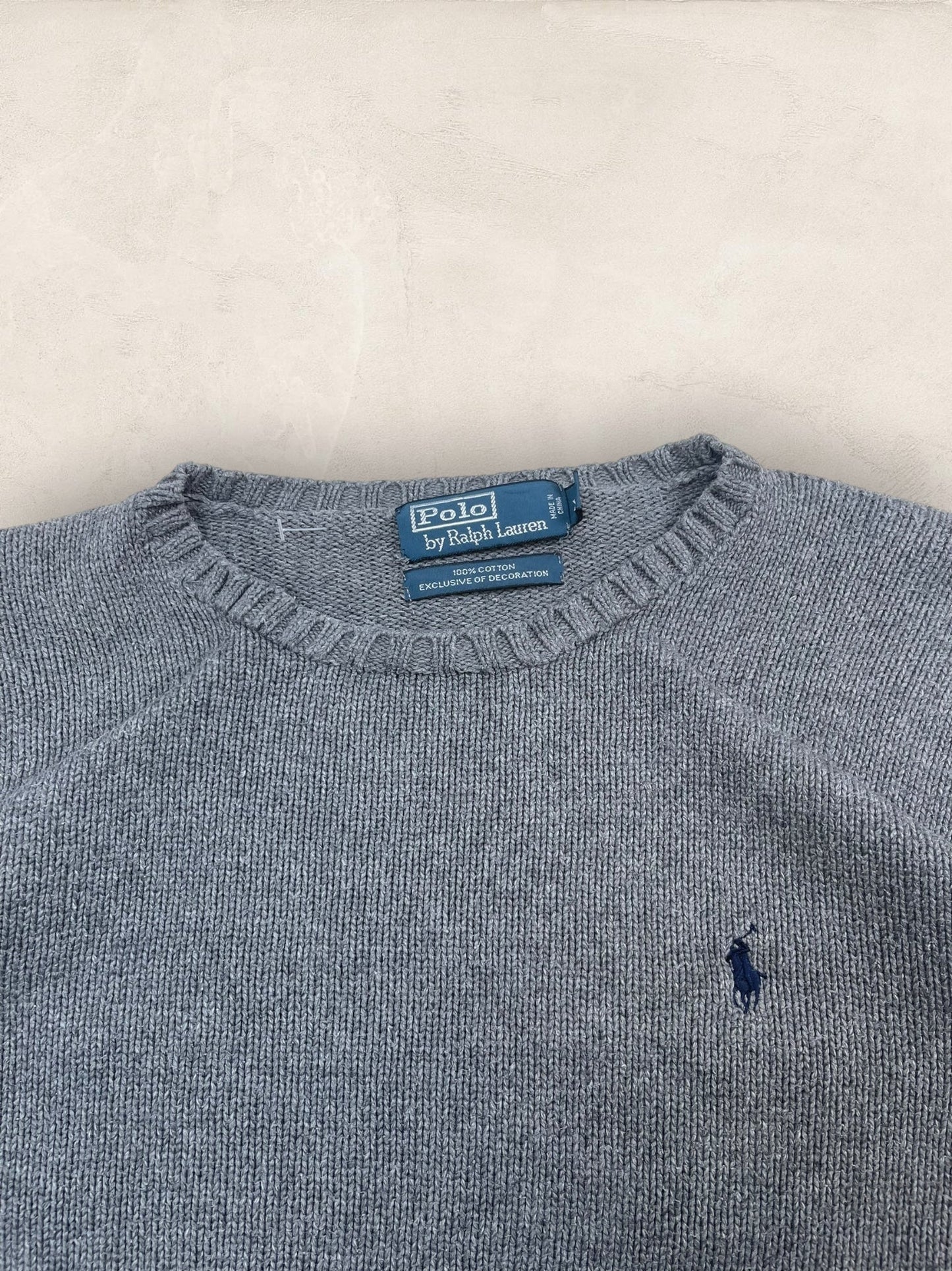 Pull Homme Col Rond Ralph Lauren Gris XL Ref:4057 - Gris - XL - amifrip