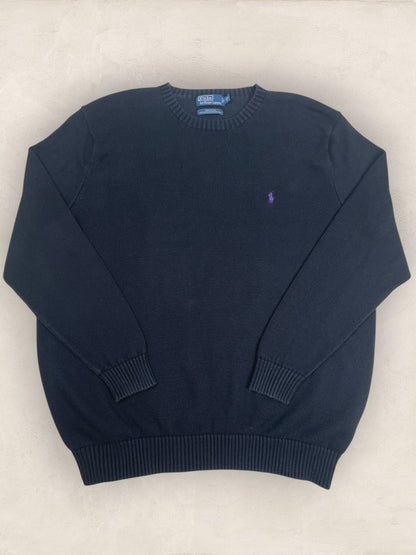 Pull Homme Col Rond Ralph Lauren Noir XXL coton Ref:4038 - Noir - XXL - amifrip