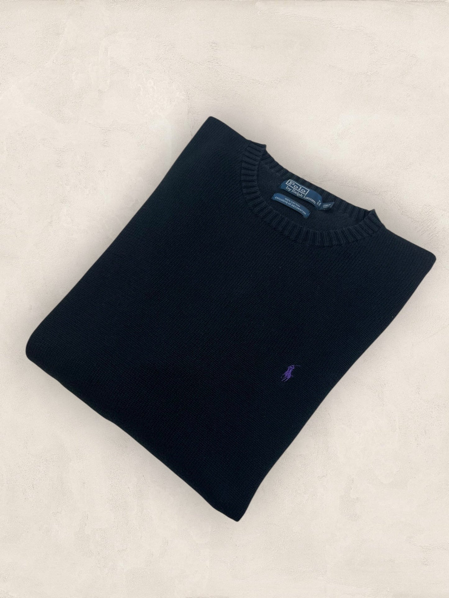 Pull Homme Col Rond Ralph Lauren Noir XXL coton Ref:4038 - Noir - XXL - amifrip