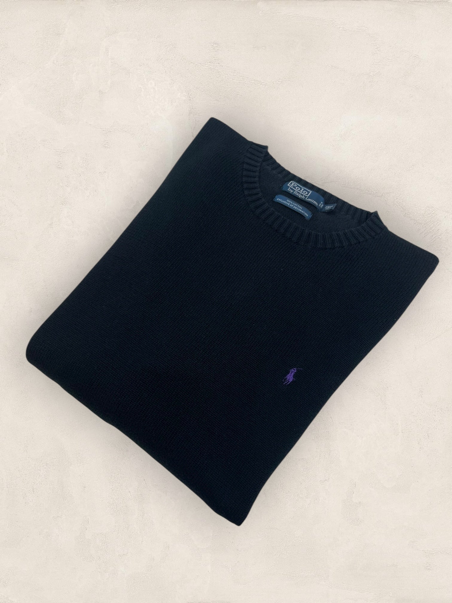 Pull Homme Col Rond Ralph Lauren Noir XXL coton Ref:4038 - Noir - XXL - amifrip