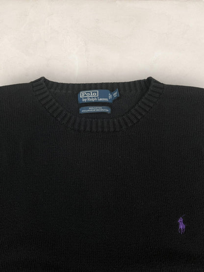 Pull Homme Col Rond Ralph Lauren Noir XXL coton Ref:4038 - Noir - XXL - amifrip