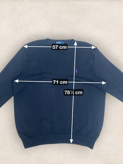 Pull Homme Col Rond Ralph Lauren Noir XXL coton Ref:4038 - Noir - XXL - amifrip