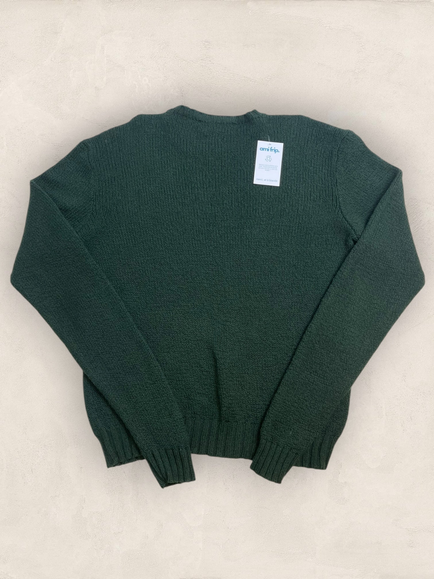 Pull Homme Col Rond Ralph Lauren Vert coton L Ref:4063 - Vert - L - amifrip