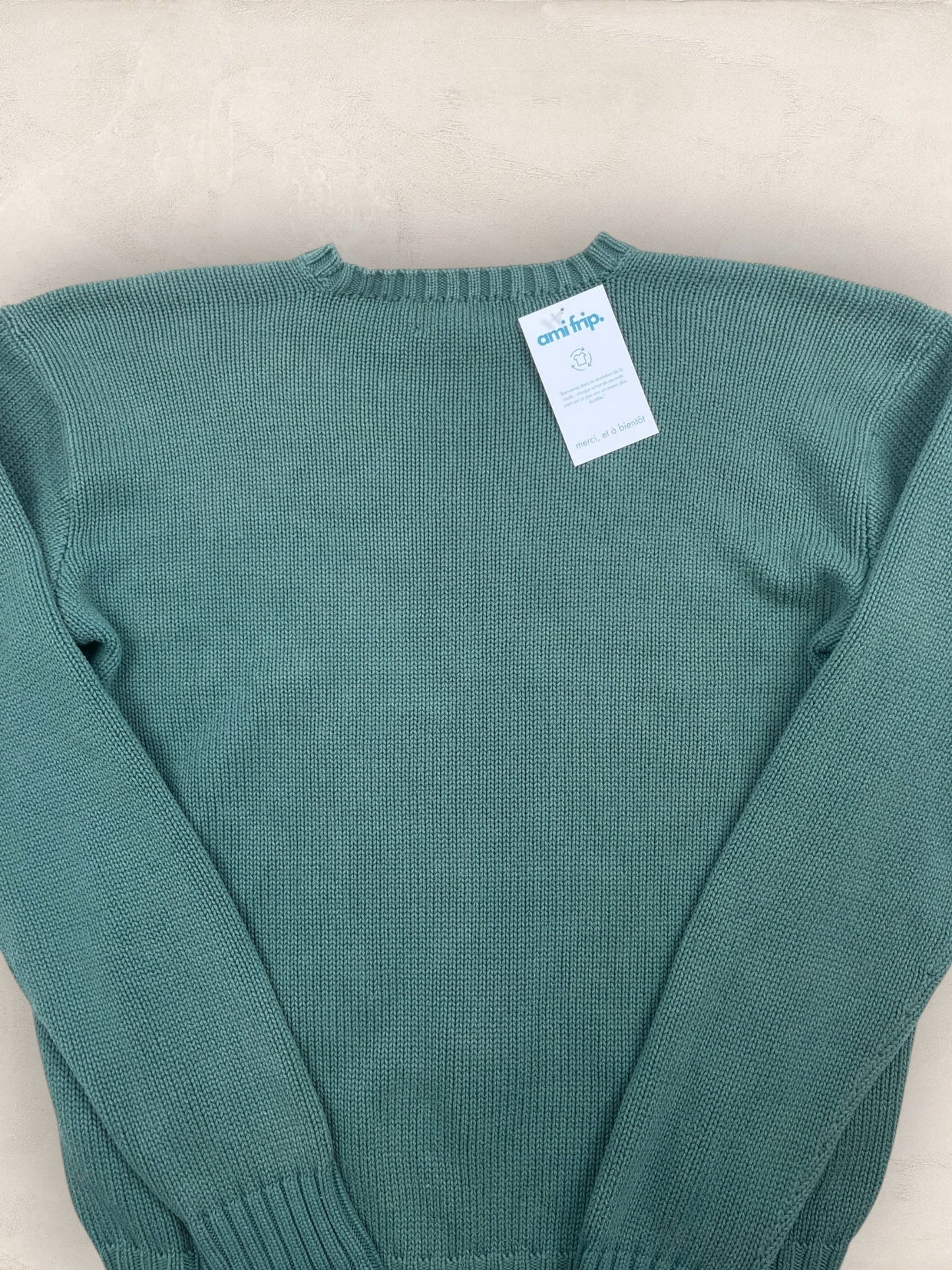 Pull Homme Col Rond Ralph Lauren Vert S Coton Ref:4042 - Vert - S - amifrip