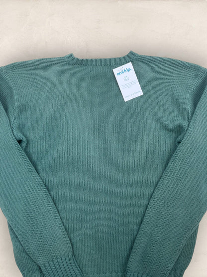 Pull Homme Col Rond Ralph Lauren Vert S Coton Ref:4042 - Vert - S - amifrip