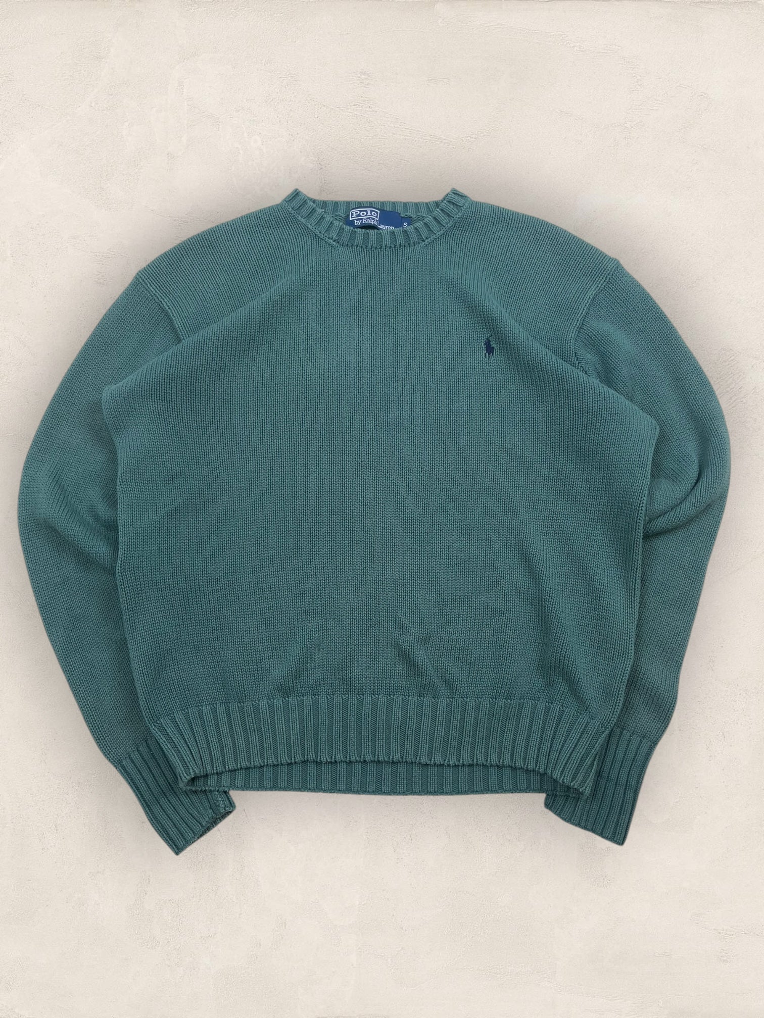 Pull Homme Col Rond Ralph Lauren Vert S Coton Ref:4042 - Vert - S - amifrip