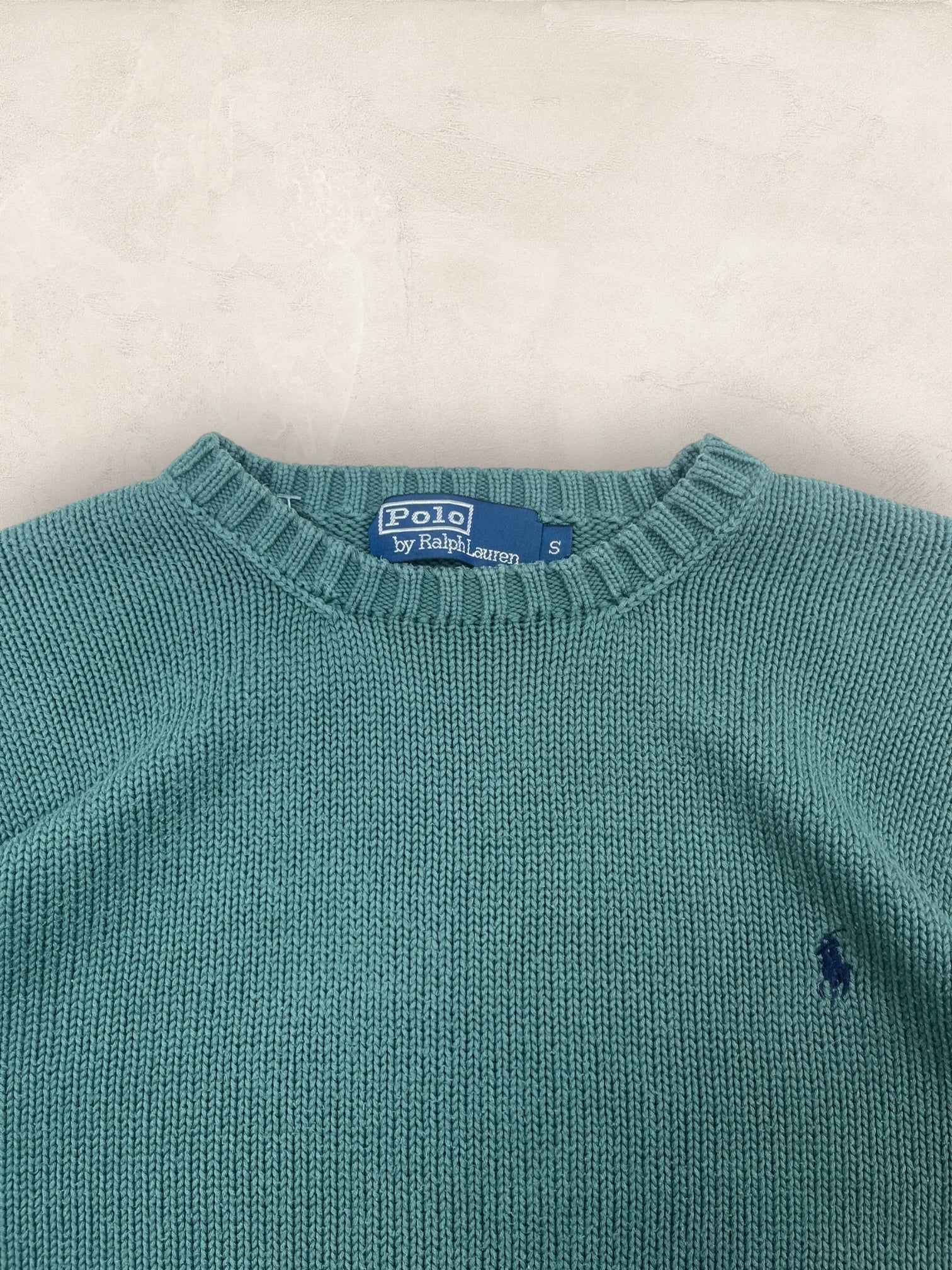 Pull Homme Col Rond Ralph Lauren Vert S Coton Ref:4042 - Vert - S - amifrip