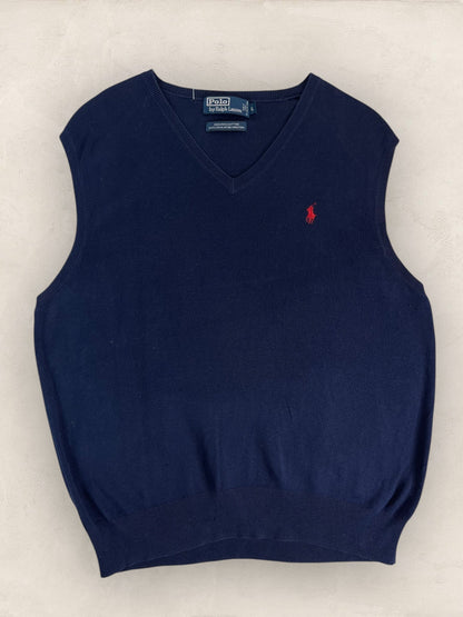 Pull Homme sans manches Ralph Lauren Bleu Marine L Ref:4029 - Bleu Marine - L - amifrip