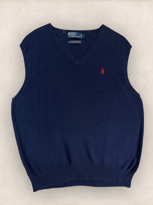 Pull Homme sans manches Ralph Lauren Bleu Marine L Ref:4029 - Bleu Marine - L - amifrip