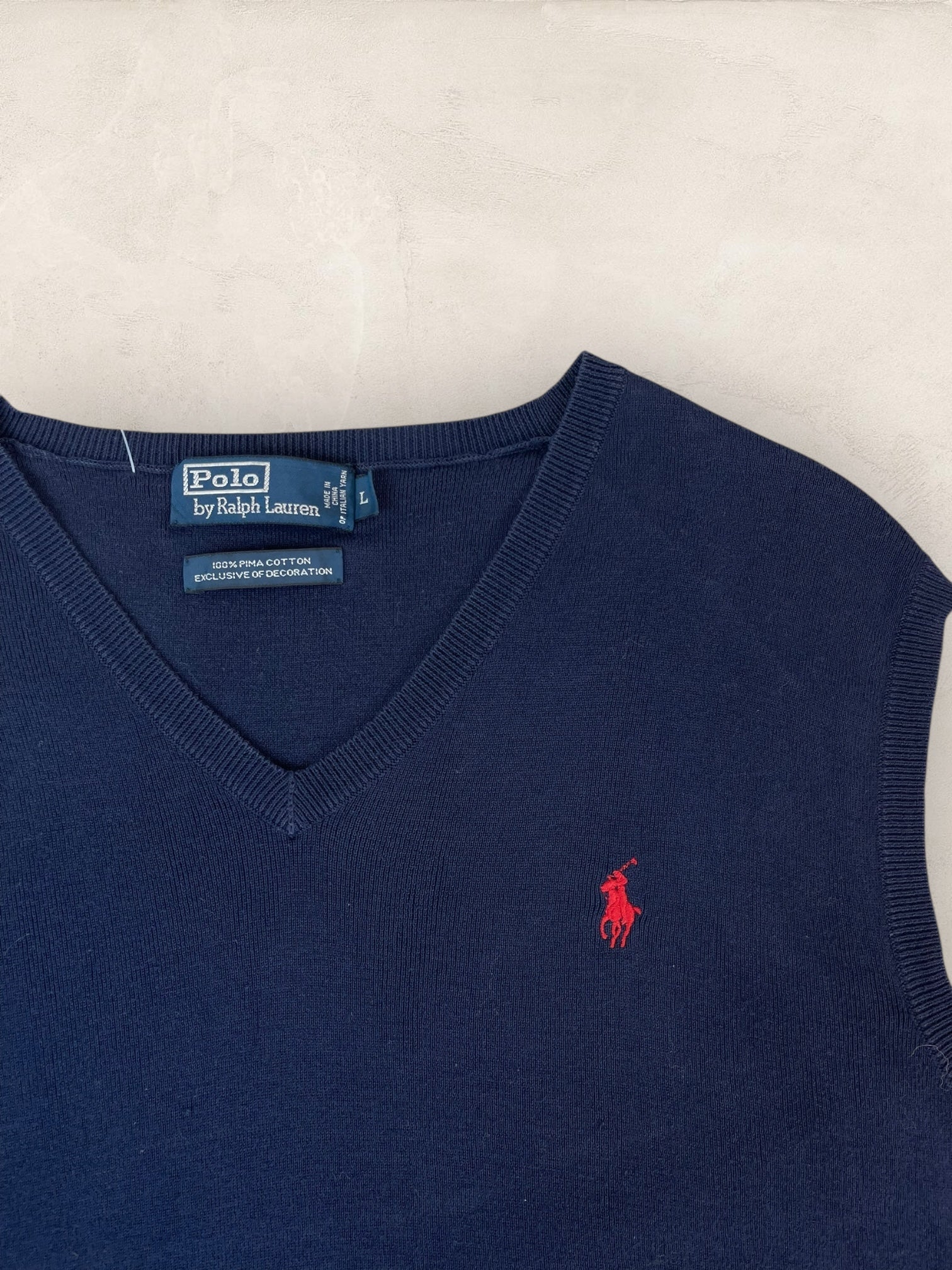 Pull Homme sans manches Ralph Lauren Bleu Marine L Ref:4029 - Bleu Marine - L - amifrip