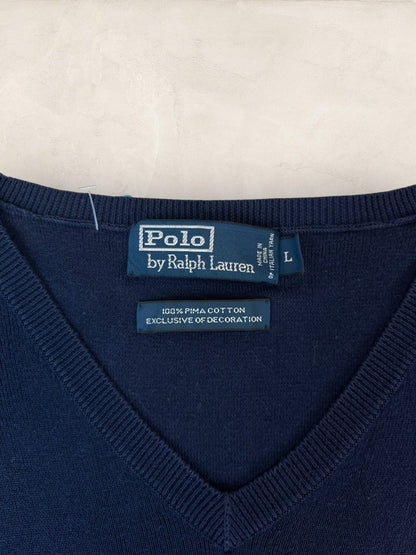 Pull Homme sans manches Ralph Lauren Bleu Marine L Ref:4029 - Bleu Marine - L - amifrip