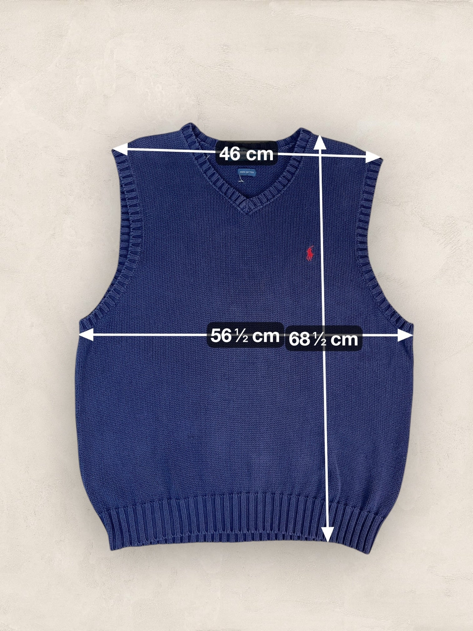 Pull Homme sans manches Ralph Lauren Bleu Marine XL Ref:4028 - Bleu Marine - XL - amifrip