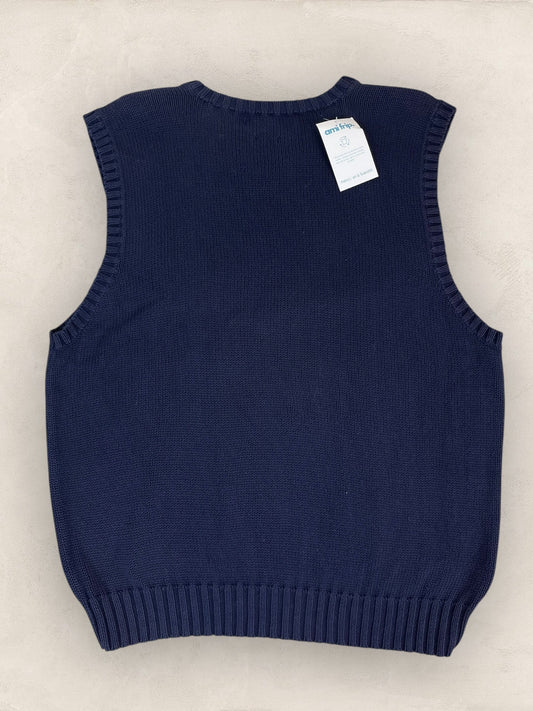 Pull Homme sans manches Ralph Lauren Bleu Marine XL Ref:4028 - Bleu Marine - XL - amifrip