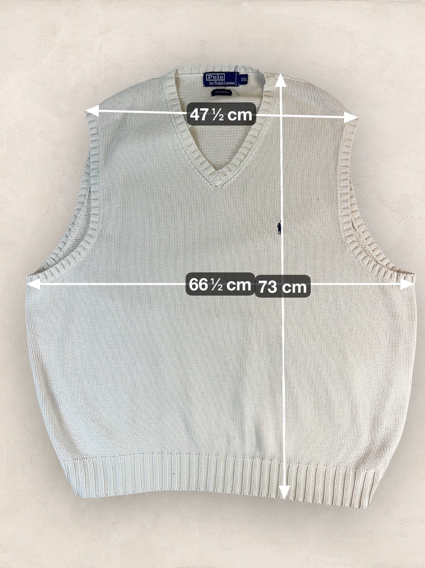 Pull Homme sans manches Ralph Lauren Creme XXL Ref:4026 - Creme - XXL - amifrip