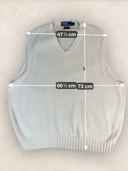 Pull Homme sans manches Ralph Lauren Creme XXL Ref:4026 - Creme - XXL - amifrip