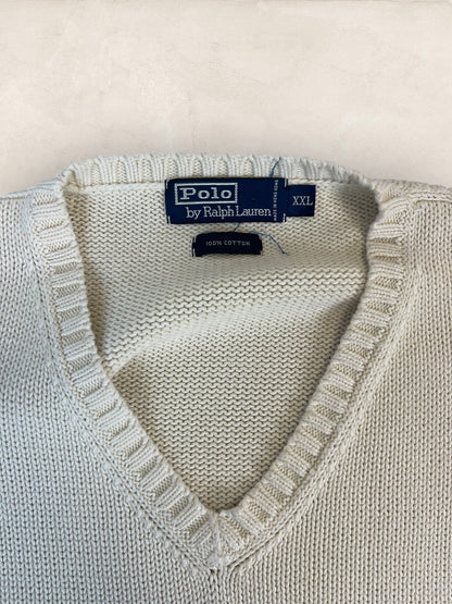 Pull Homme sans manches Ralph Lauren Creme XXL Ref:4026 - Creme - XXL - amifrip