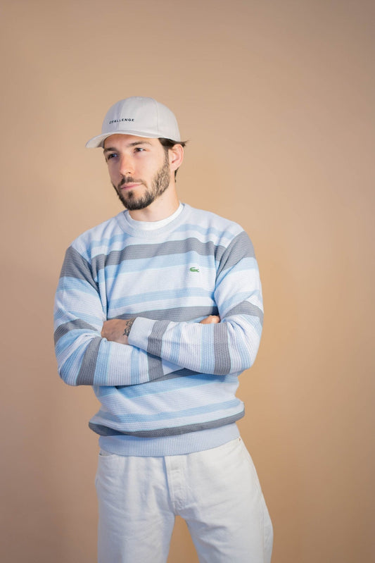 Pull Lacoste Homme 417 - BLEU - S - amifrip - Friperie en ligne et vêtements vintage