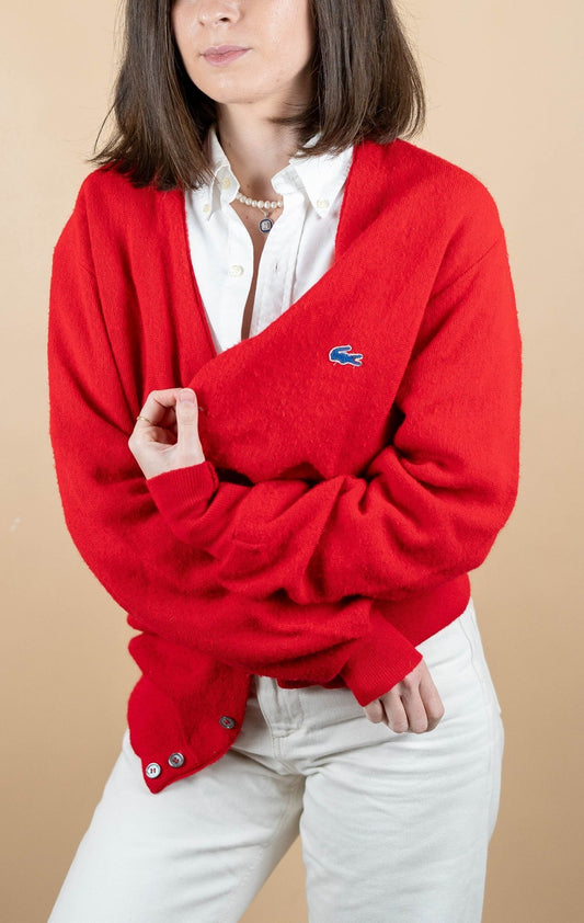 Pull Lacoste Vintage ref: 1679 - ROUGE - M - amifrip - Friperie en ligne et vêtements vintage