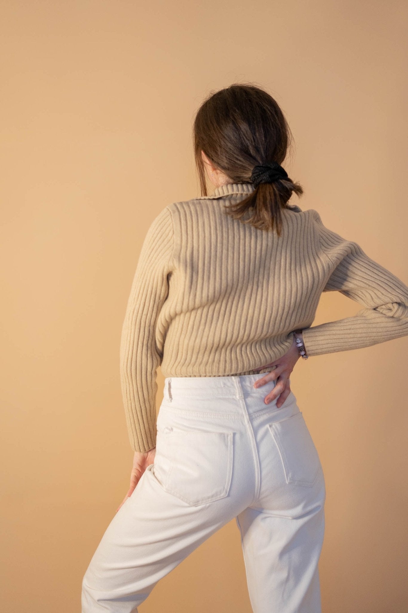 Pull Ralph Lauren Femme 121 - BEIGE - XS - amifrip - Friperie en ligne et vêtements vintage