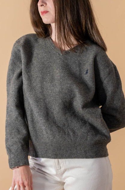 Pull Ralph Lauren Femme 336 - GRIS - M - amifrip - Friperie en ligne et vêtements vintage