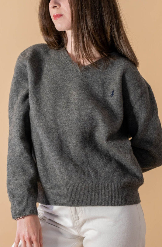 Pull Ralph Lauren Femme 336 - GRIS - M - amifrip - Friperie en ligne et vêtements vintage