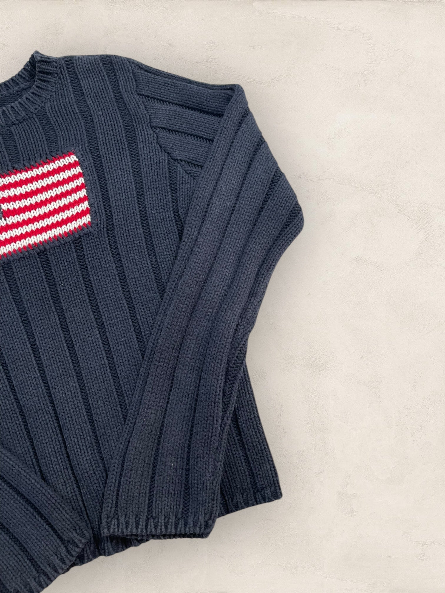 Pull Ralph Lauren Flag/Drapeau américain ref: 2581 - NOIR - M - amifrip - Friperie en ligne et vêtements vintage