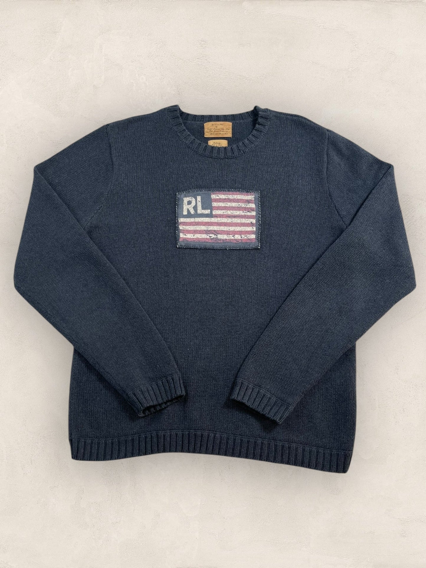 Pull Ralph Lauren Flag/Drapeau américain ref: 2583 - NOIR - M - amifrip - Friperie en ligne et vêtements vintage
