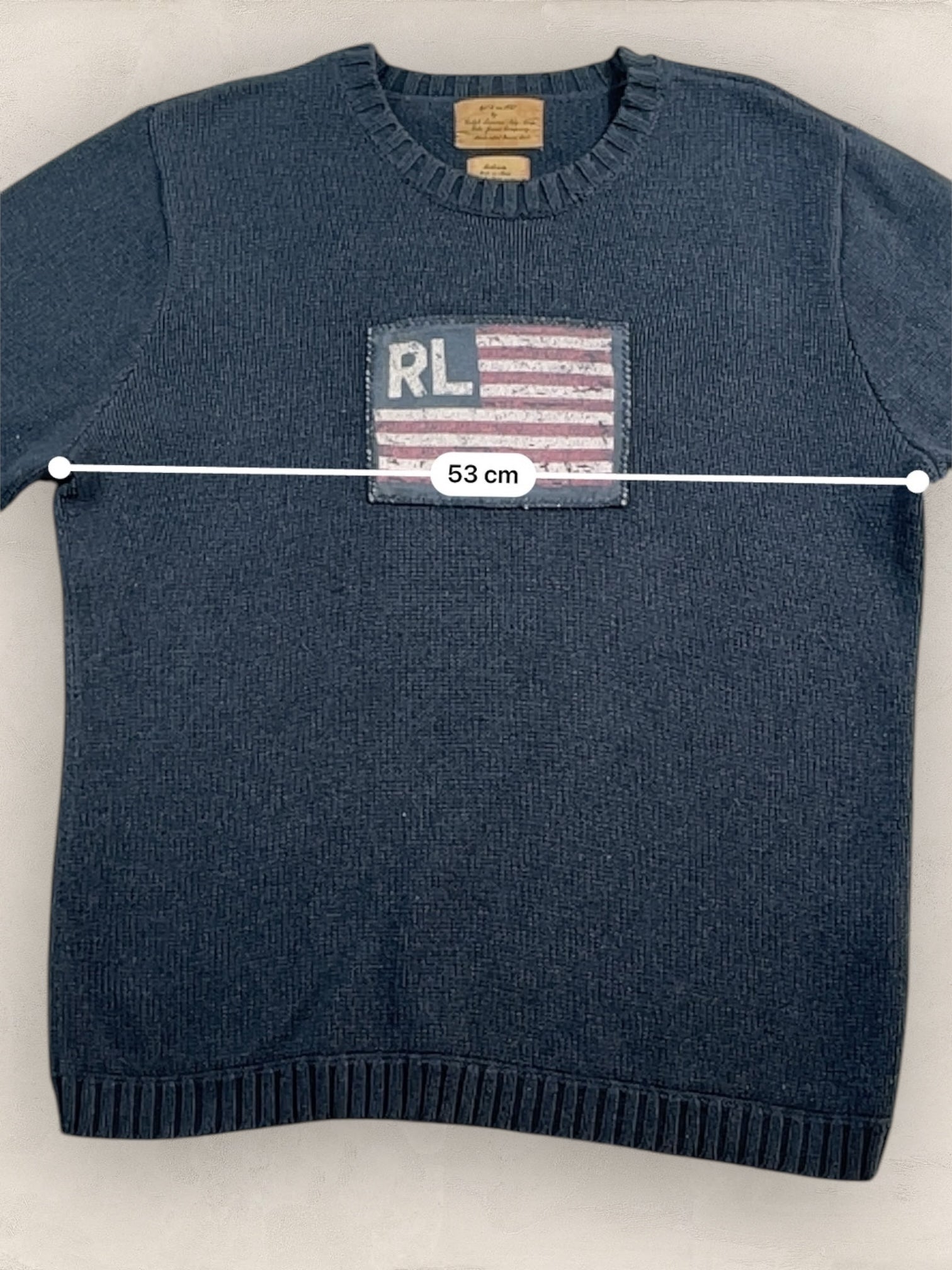 Pull Ralph Lauren Flag/Drapeau américain ref: 2583 - NOIR - M - amifrip - Friperie en ligne et vêtements vintage